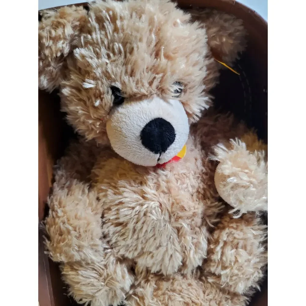 STEIFF KNOPF Bear and Lunch Box Brown